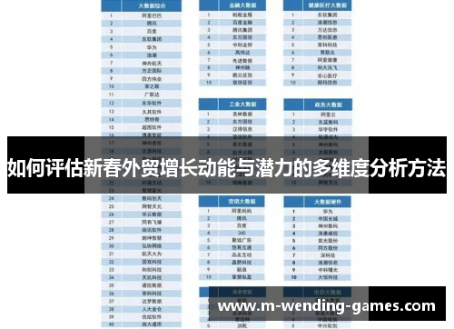 如何评估新春外贸增长动能与潜力的多维度分析方法