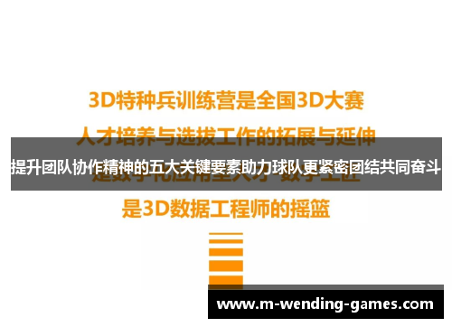 提升团队协作精神的五大关键要素助力球队更紧密团结共同奋斗