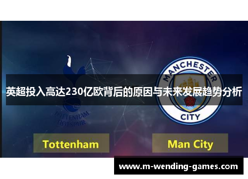 英超投入高达230亿欧背后的原因与未来发展趋势分析 英超投入高达230亿欧背后的原因与未来发展趋势分析